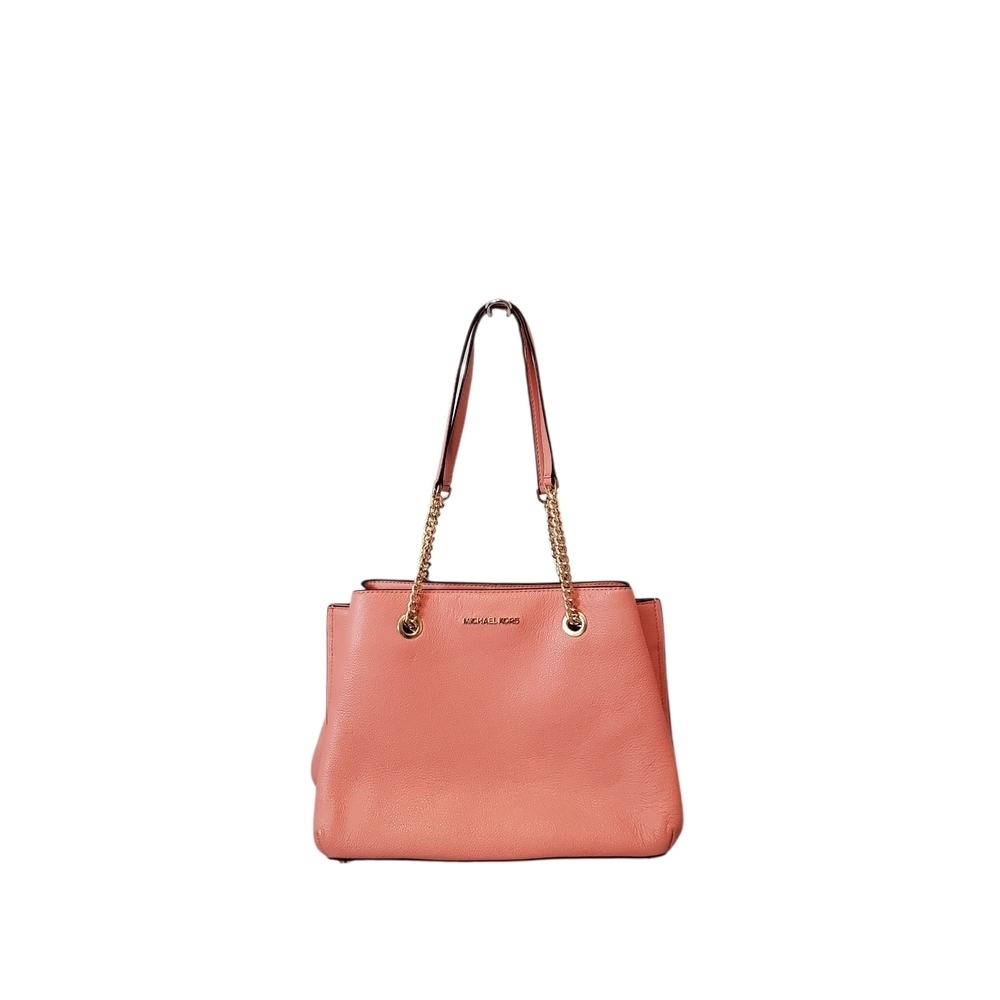 Michael Kors Coral Leather Tote Bag